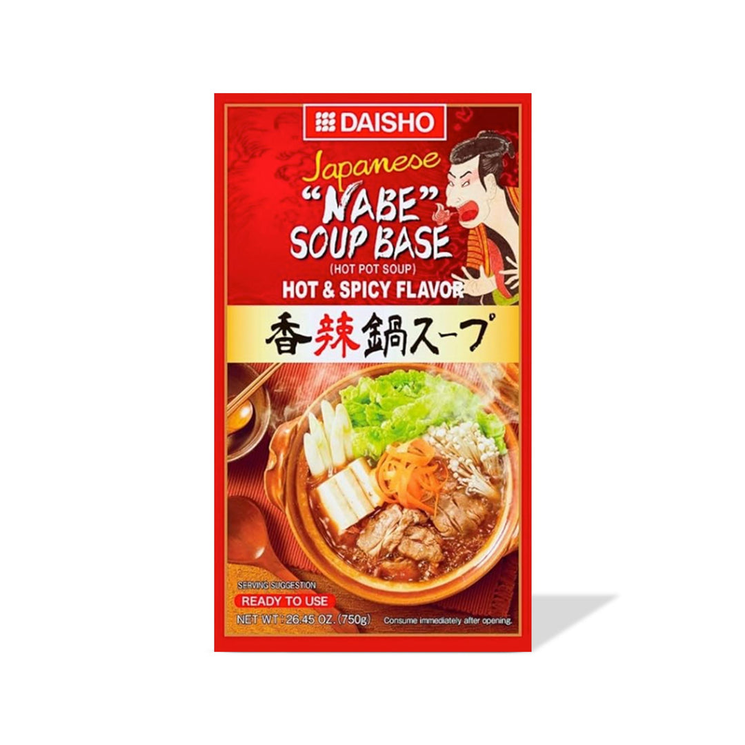 Daisho Xiang La Spicy Nabe Hotpot Soup Base with Daisho Japanese noodles.