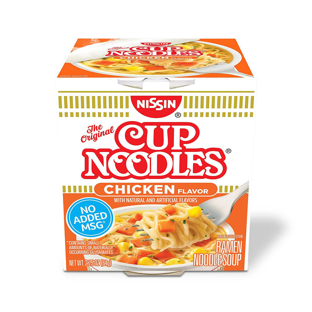 Nissin Cup Noodle: Chicken is a delicious chicken noodle soup made by the brand Nissin.