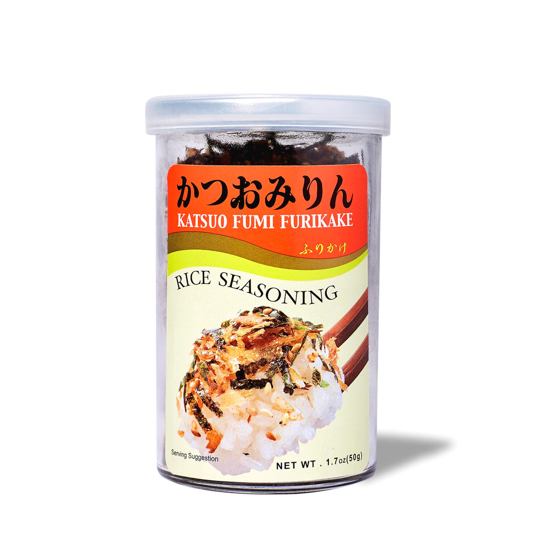 Ajishima Furikake Rice Seasoning: Katsuo Fumi Bonito in a jar.