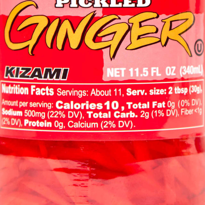 A jar of Wel-Pac Kizami Shoga Shredded Pickled Ginger on a white background.