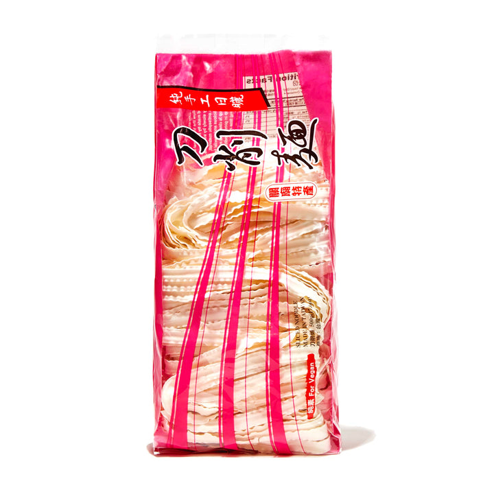 A bag of TDG Knife Sliced Style Dao Xiao Mian Noodles on a white background.