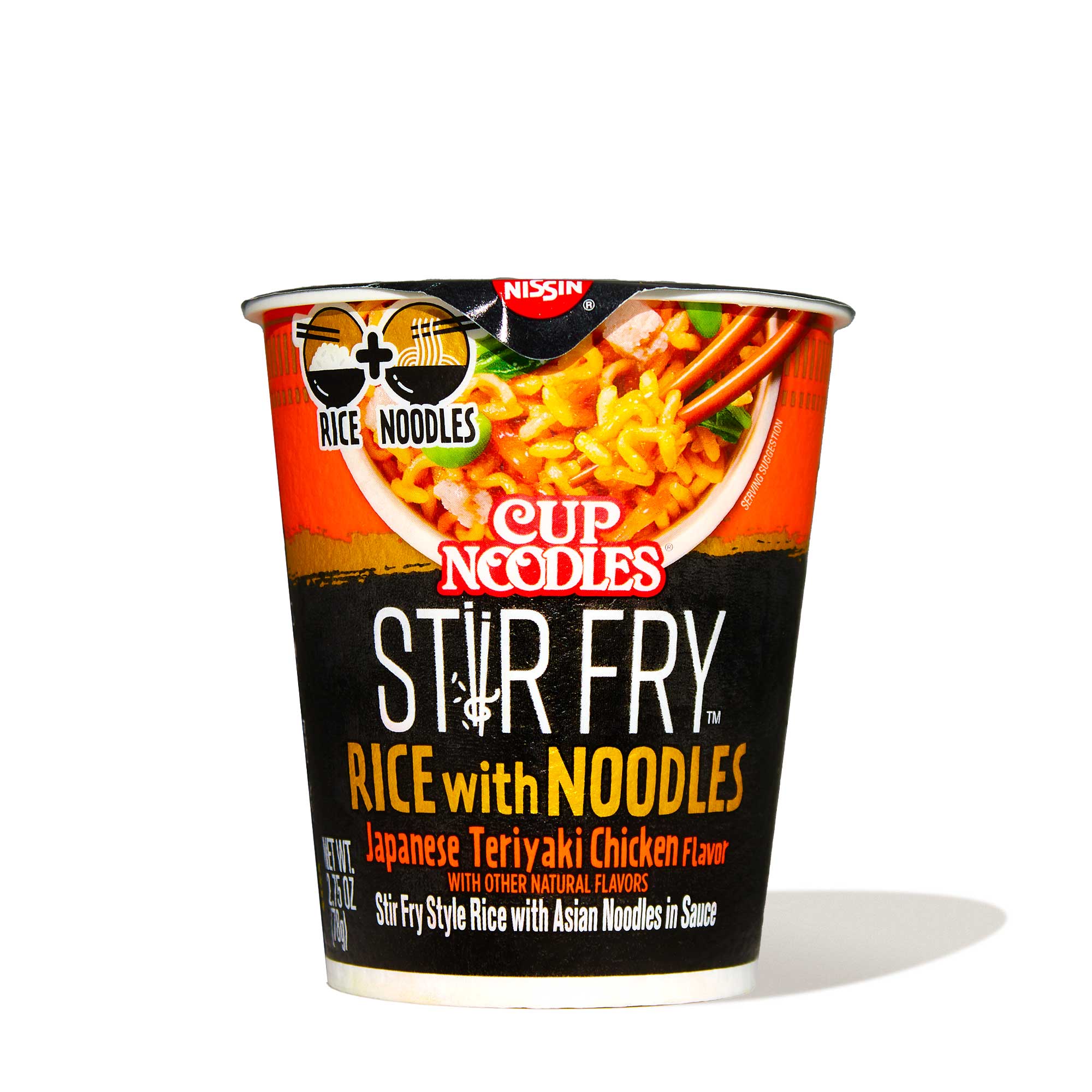 Nissin Cup Noodles Stir Fry Rice with Noodles Japanese Teriyaki Chicken