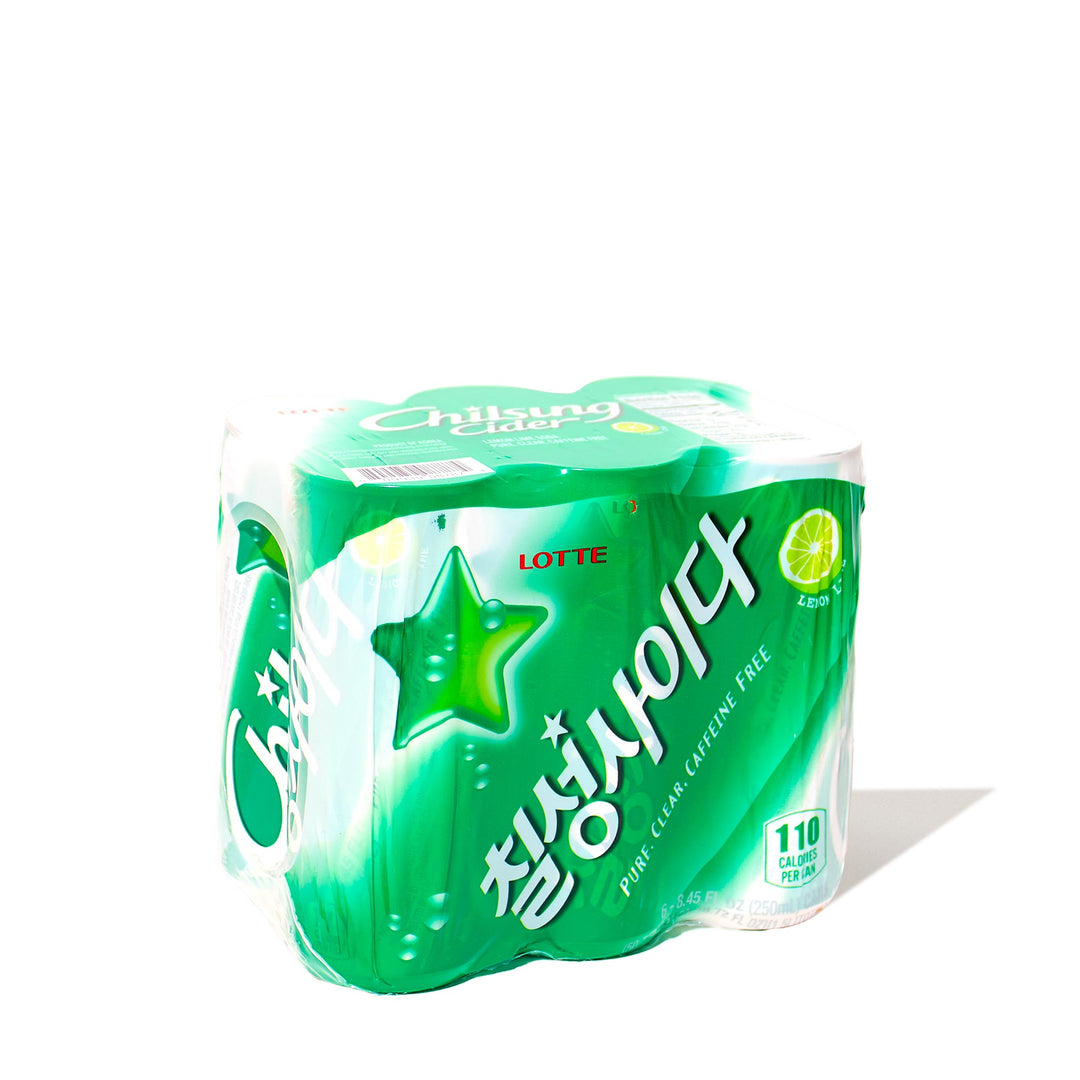 Lotte Chilsung Cider Lemon-Lime Soda (6-pack)