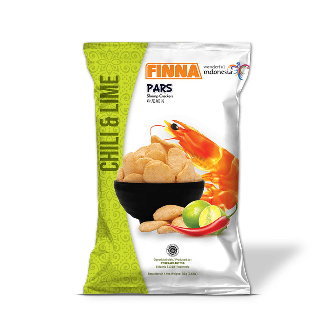 Finna Pars Shrimp Crackers: Chili & Lime.