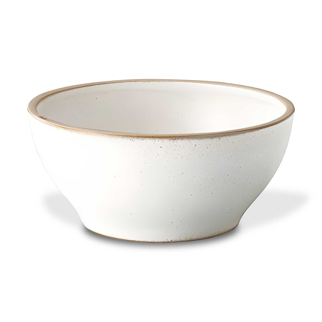 A Kinto Nori Bowl: White (7 inches) on a white surface.