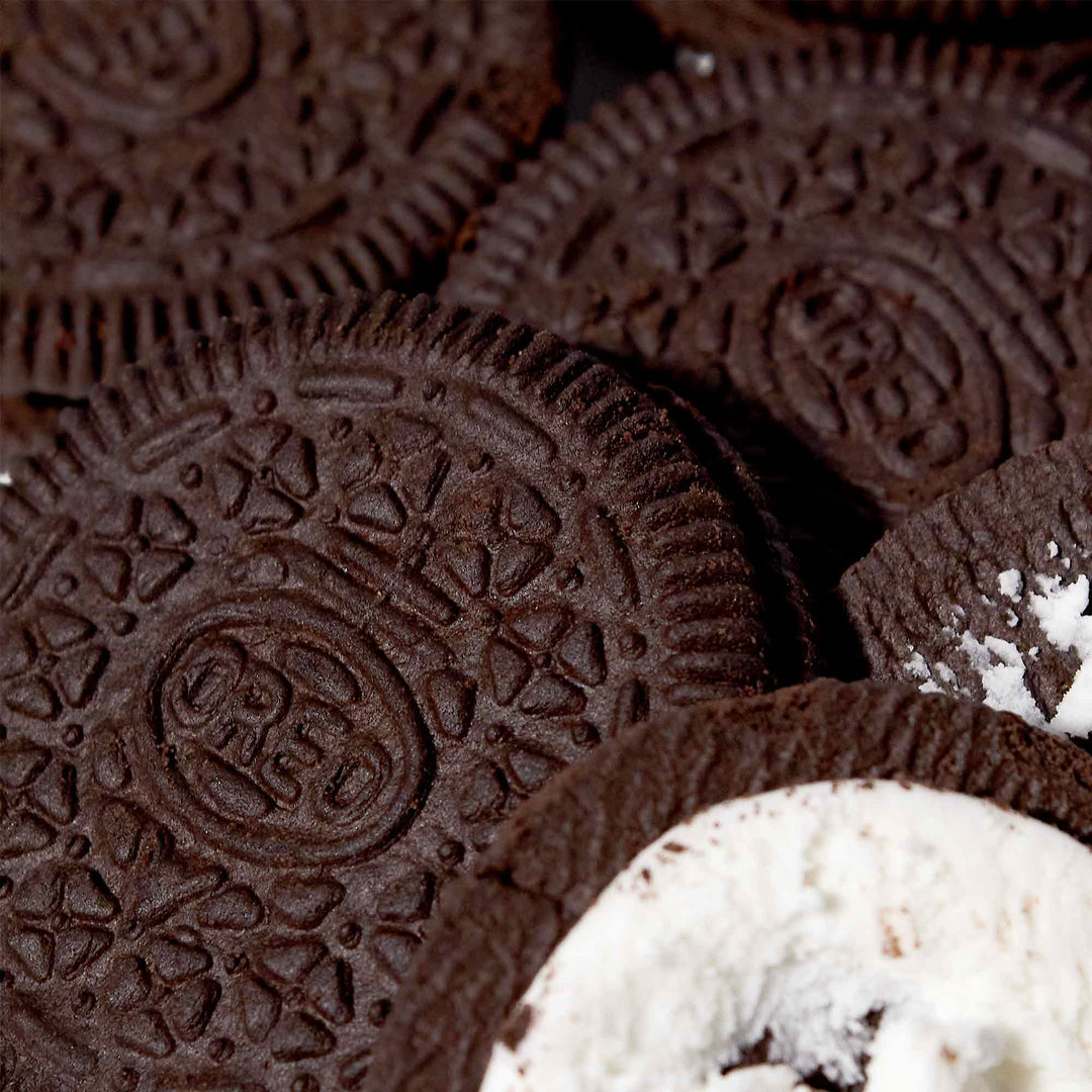 Japanese Oreo: Original Vanilla cookies with whipped cream and chocolate chips.