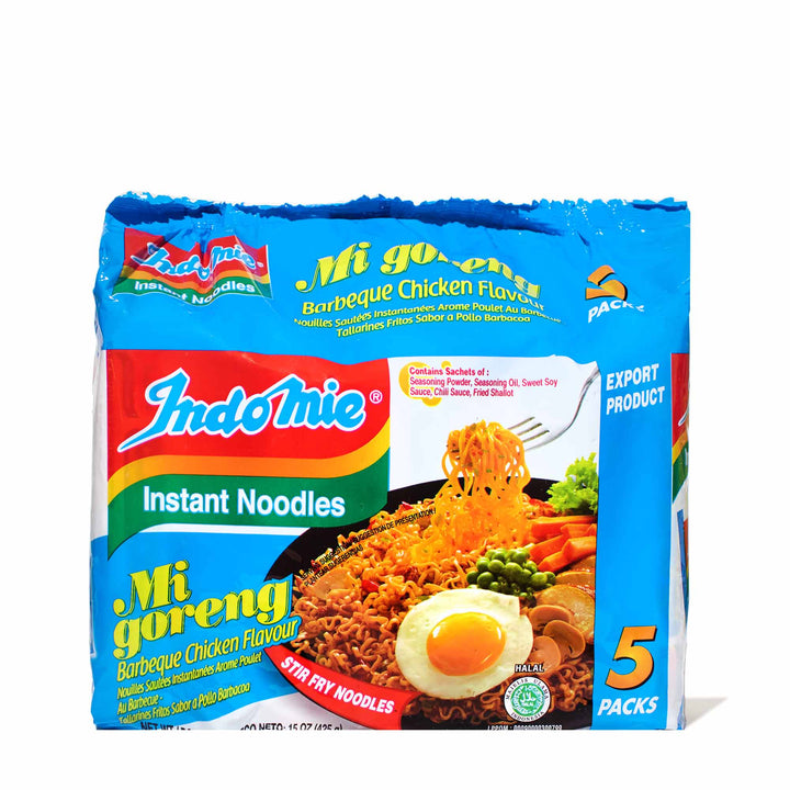 Indomie Instant Noodles: Barbecue Chicken (5-pack)