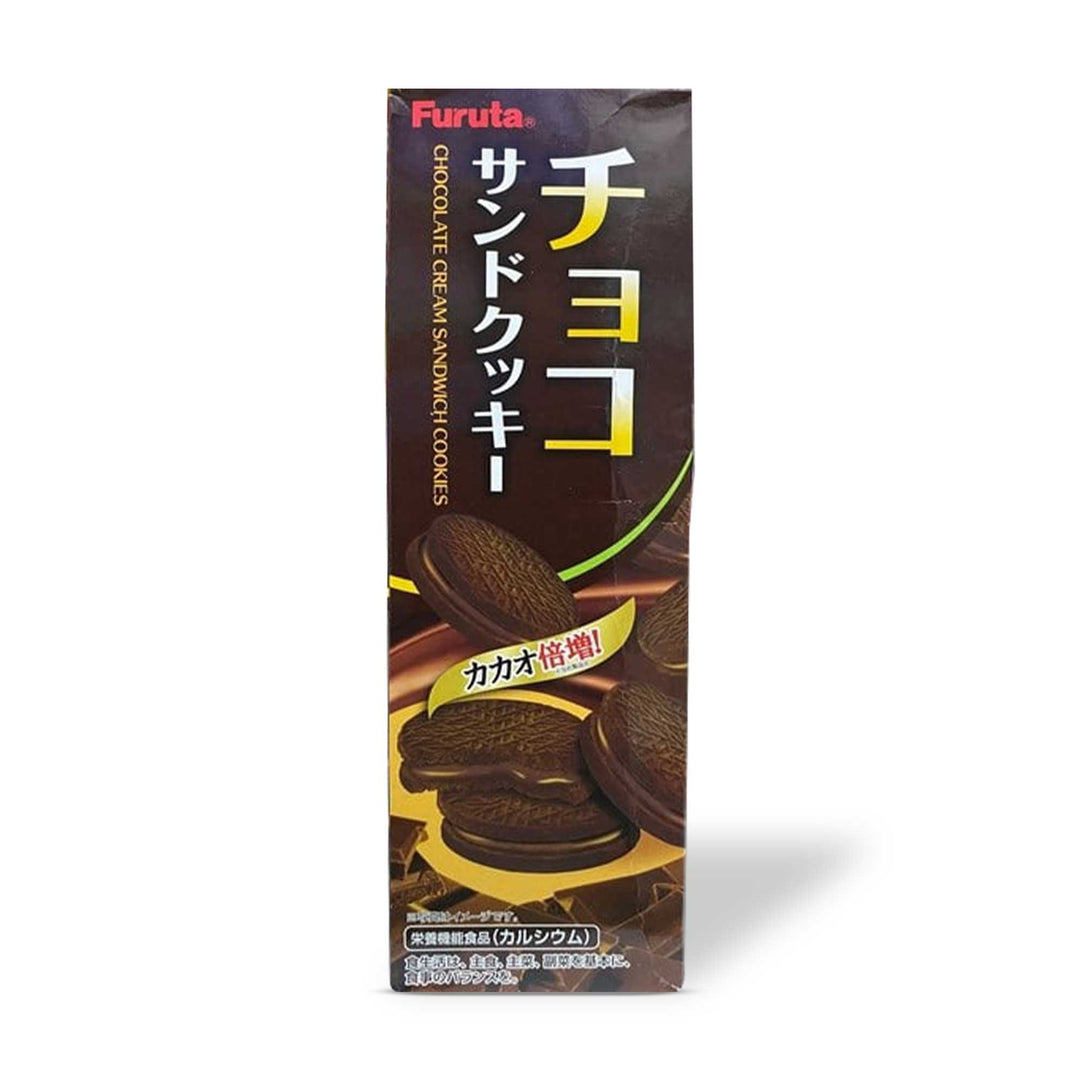 A box of Furuta Choco Sandwich Cookies (9 pieces) with japanese writing.