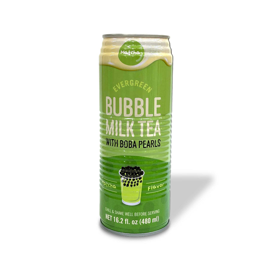 Evergreen Bubble Milk Tea with Tapioca: Matcha