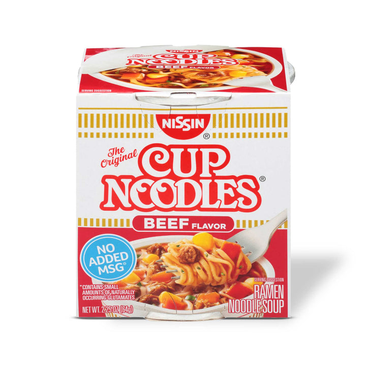Nissin Cup Noodle: Beef.