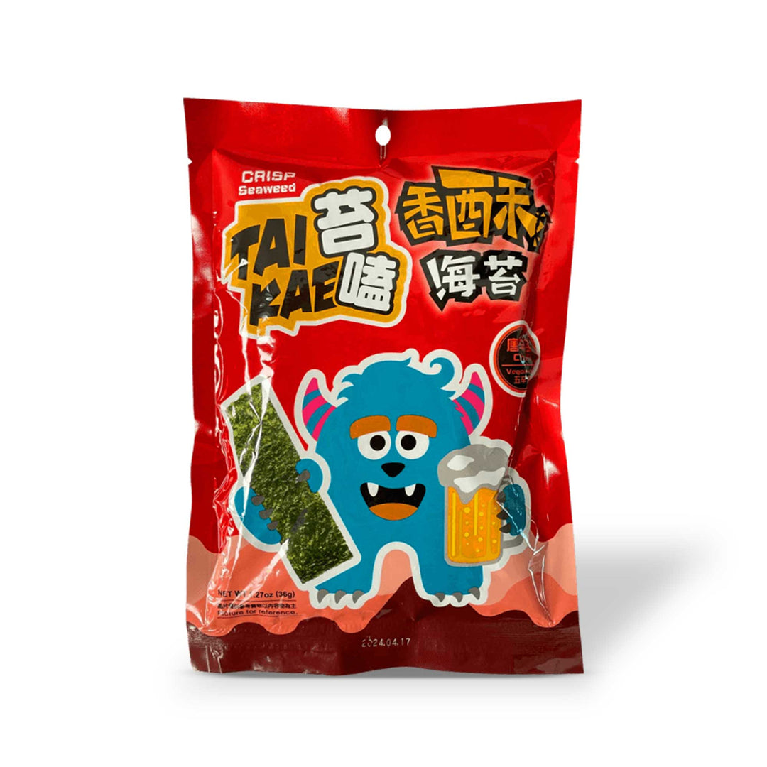 A Tai Kae bag with a monster holding a beer.