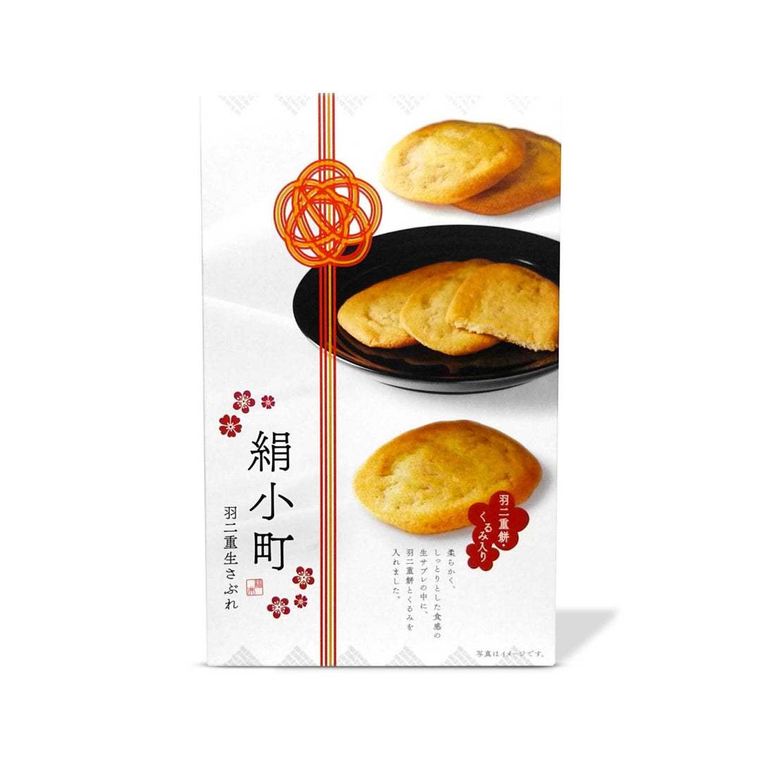 A package of Aratama Kinu Komachi Mochi Cookies: Original (6 pieces) on a white background.