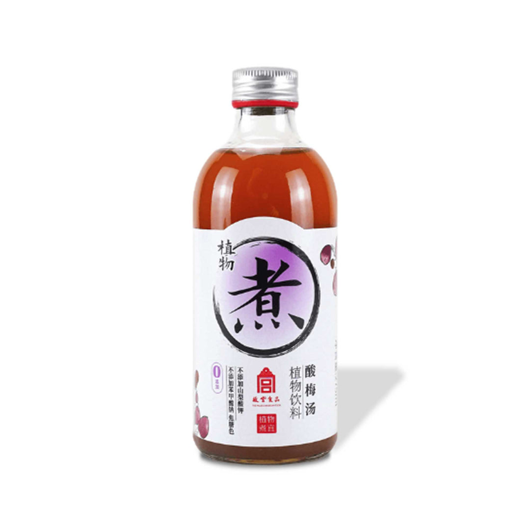 A bottle of ZWZY Floral Plum Juice by ZhiwuZhuYi on a white background.