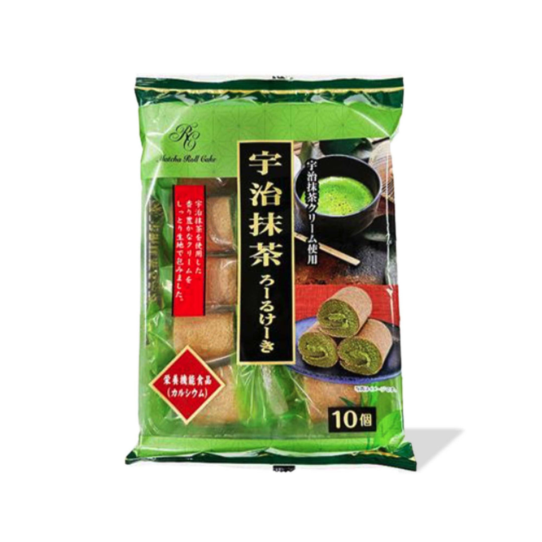 A package of Yamauchi Milk Roll: Green Tea on a white background.