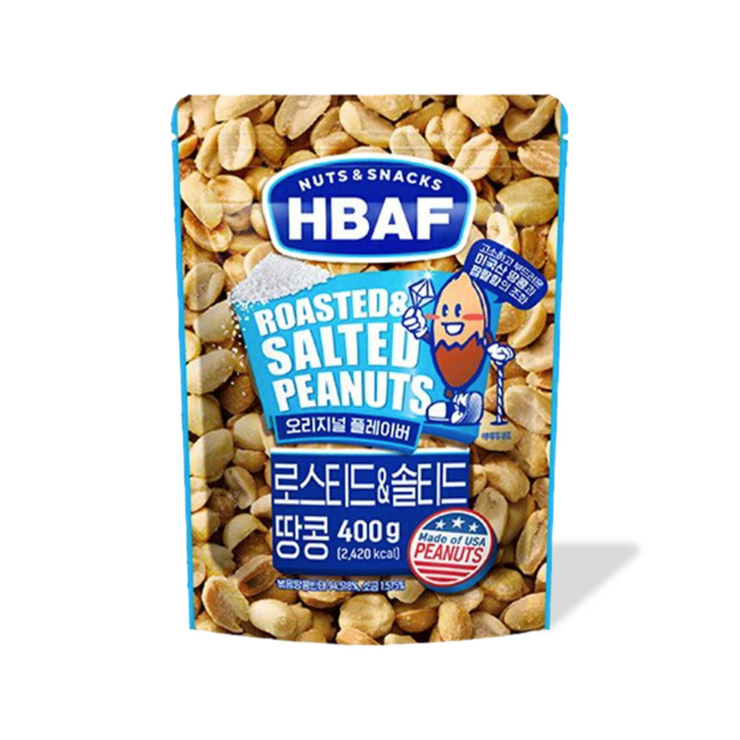 Packaging of HBAF Korean Style Peanuts: Roasted & Salted, 400g.
