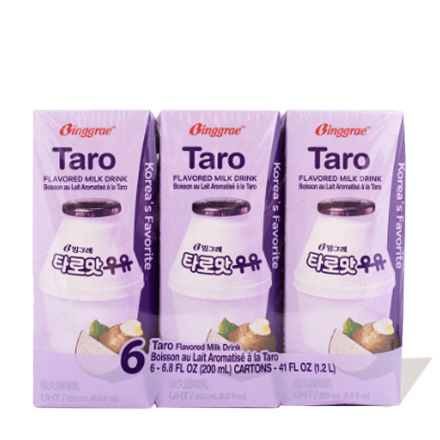 Binggrae Taro Flavored Milk (6-pack)