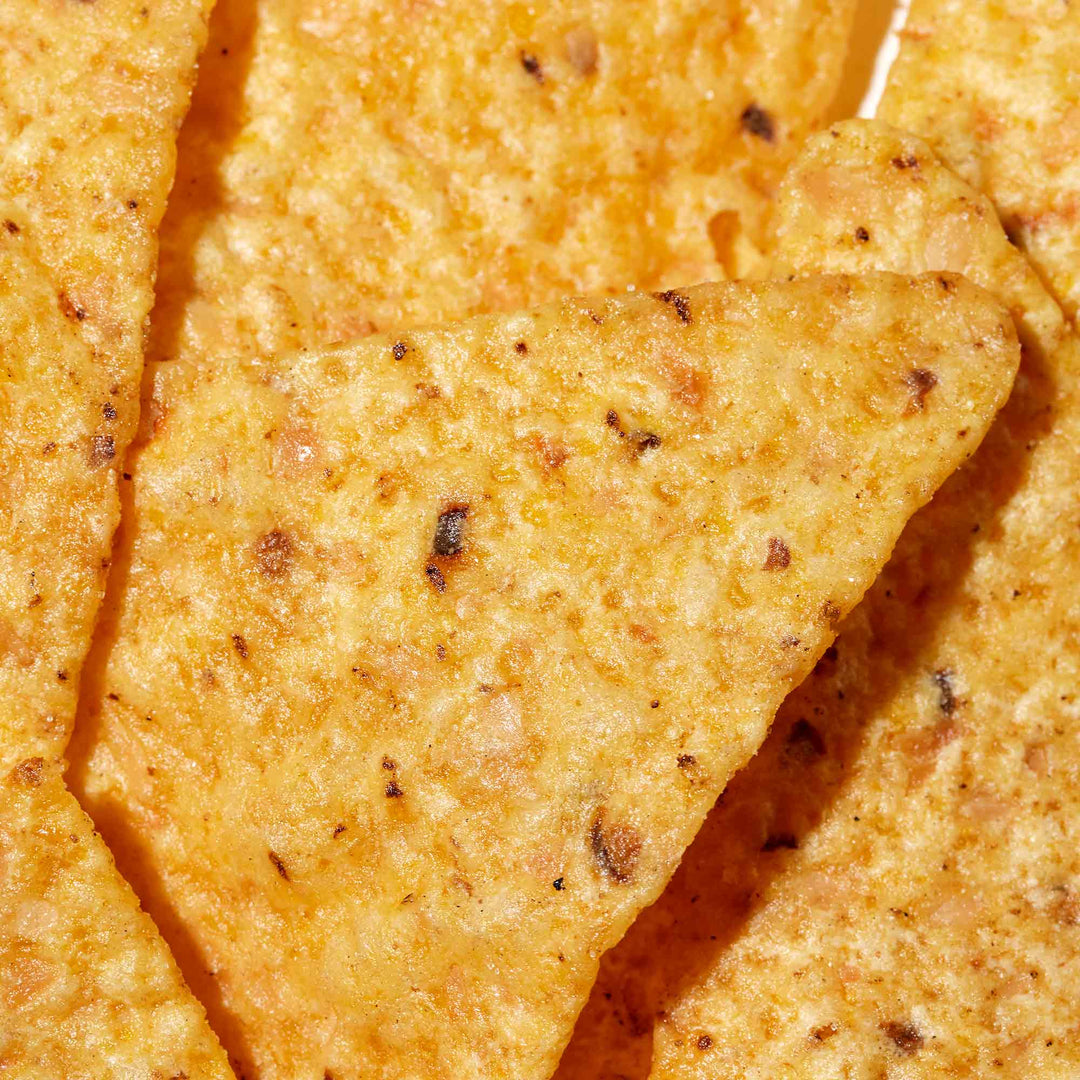 Close-up of seasoned Doritos: Variety Pack tortilla chips.