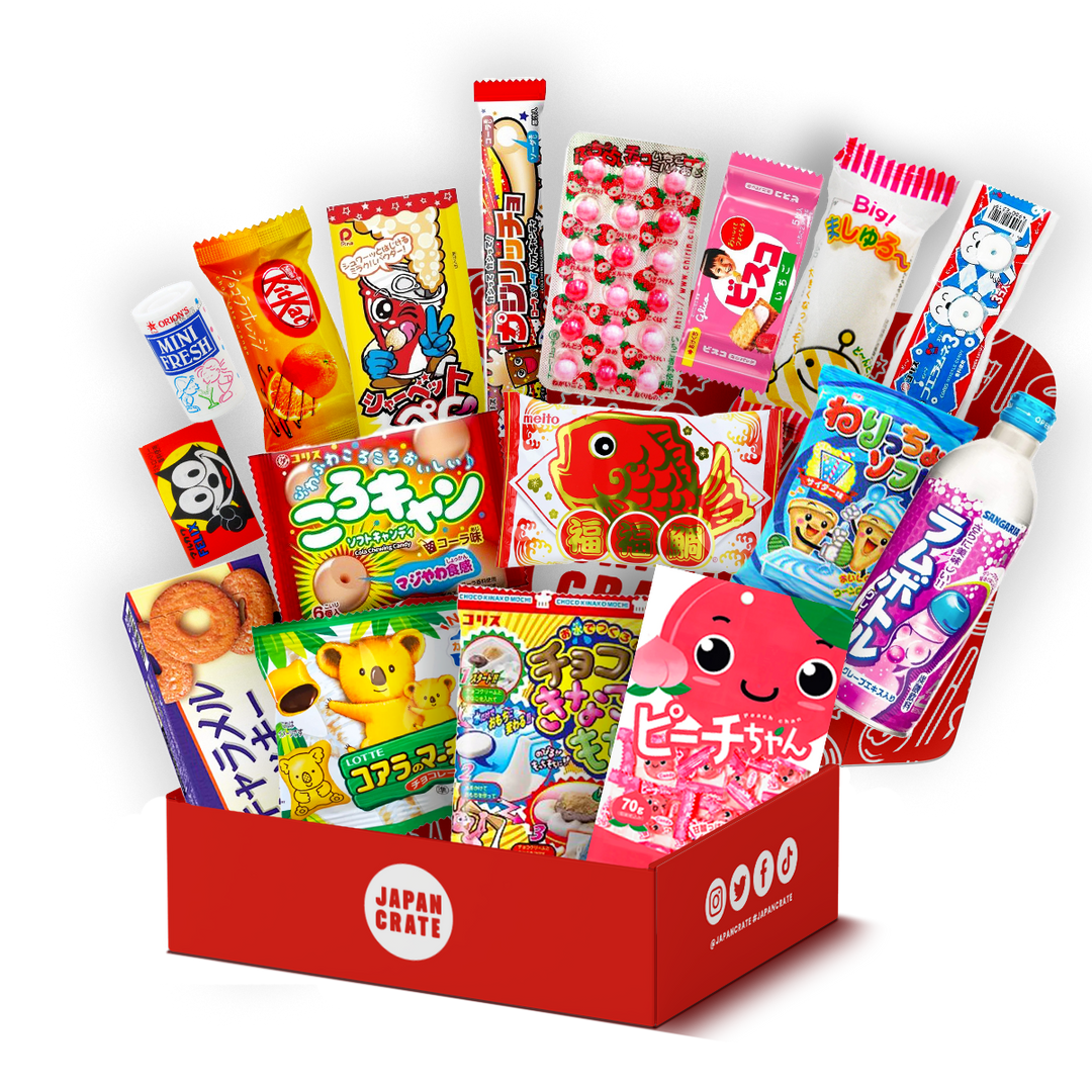 The Premium Gift Box from Japan Crate is a premium gift box filled with a variety of delicious Japanese snacks.