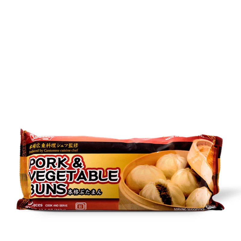 Shirakiku Pork & Vegetable Buns (3 pieces)