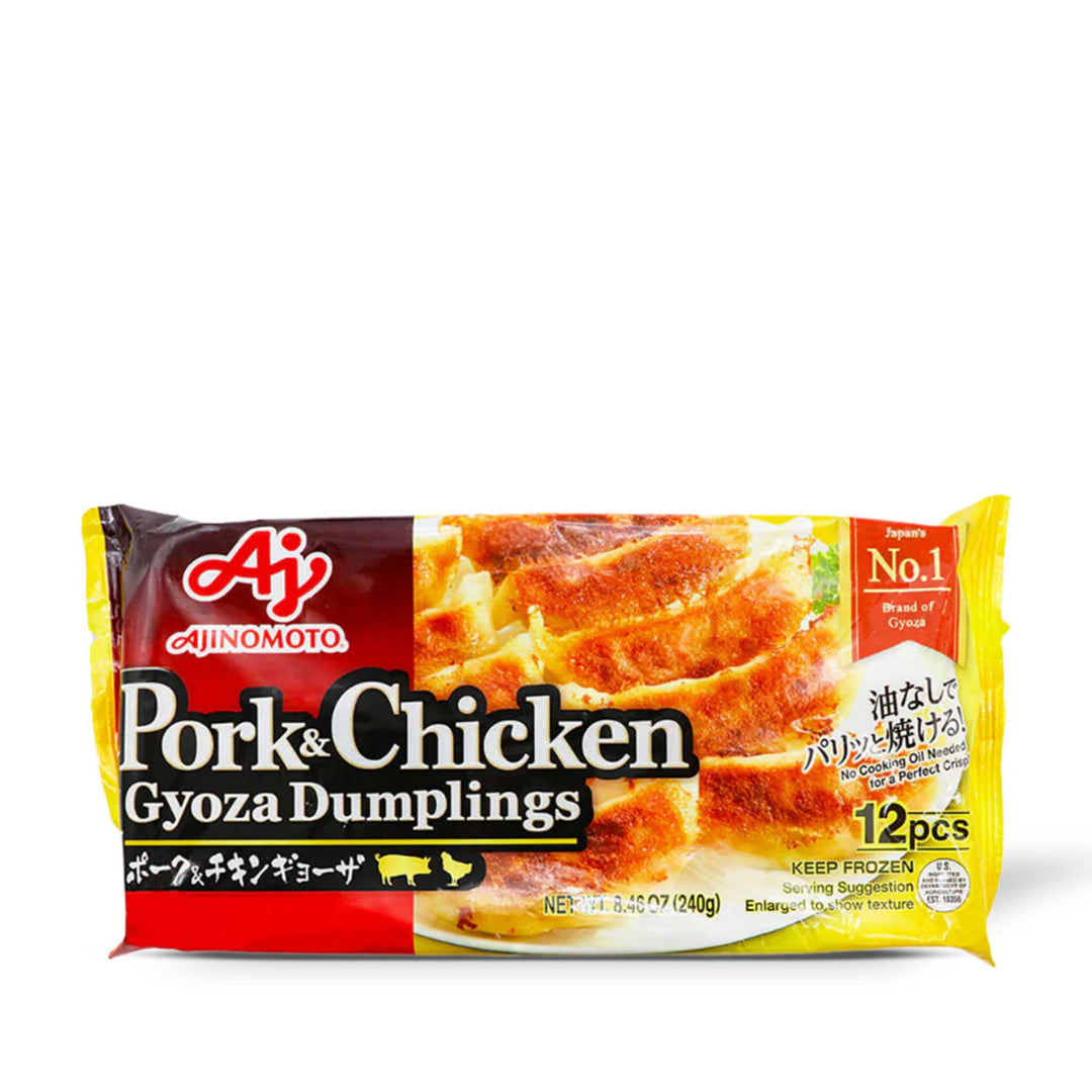 Ajinomoto Pork & Chicken Gyoza Tray (12 pieces) from the brand Ajinomoto.