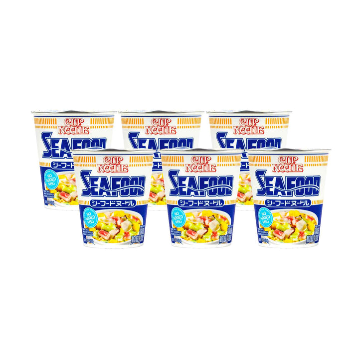 Nissin Cup Noodles: Seafood Set (6-pack) - pack of 6.