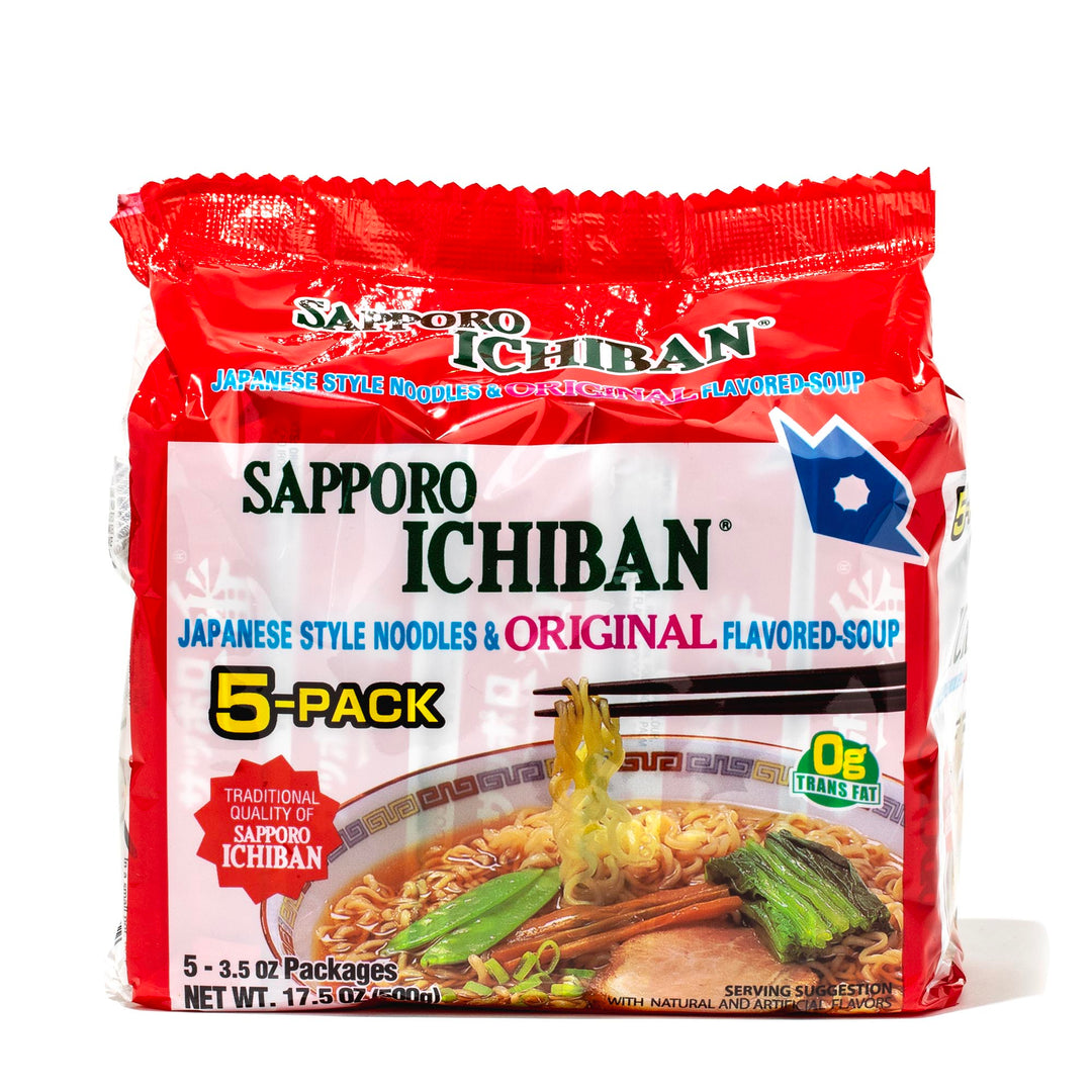 Sanyo Foods' Sapporo Ichiban Original Ramen (5-pack) is a Japanese style original ramen.