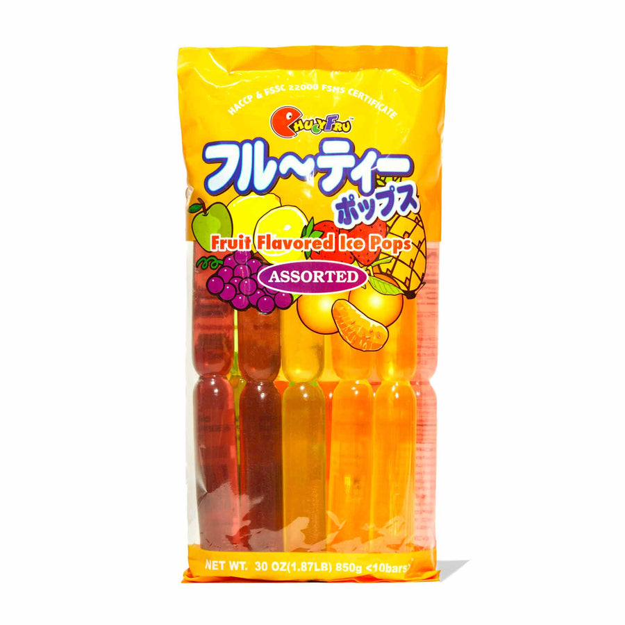 Chucyfru Assorted Fruity Ice Popsicles