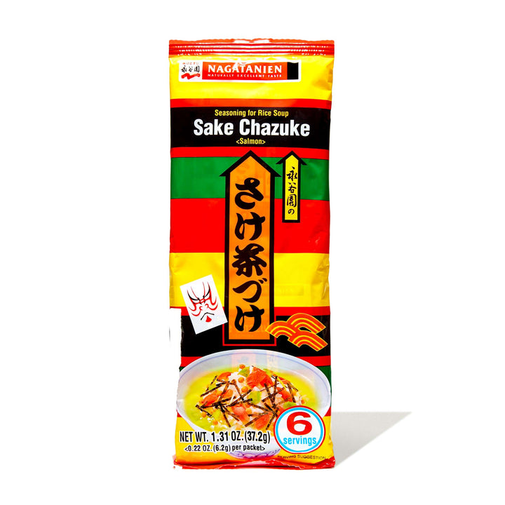 Nagatanien Ochazuke Rice Seasoning: Salmon (6 servings) soup in a bag.