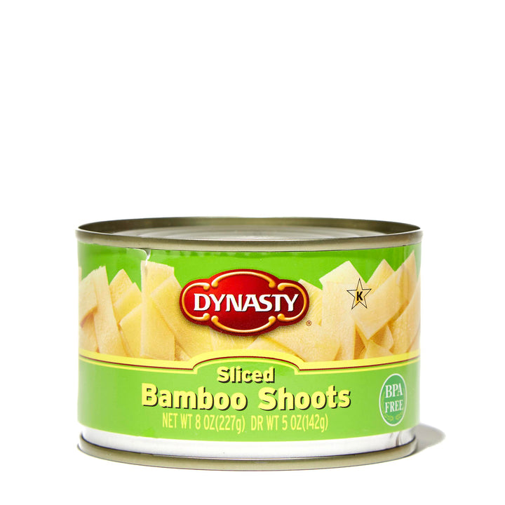 Dynasty sliced bamboo shoots in a can.