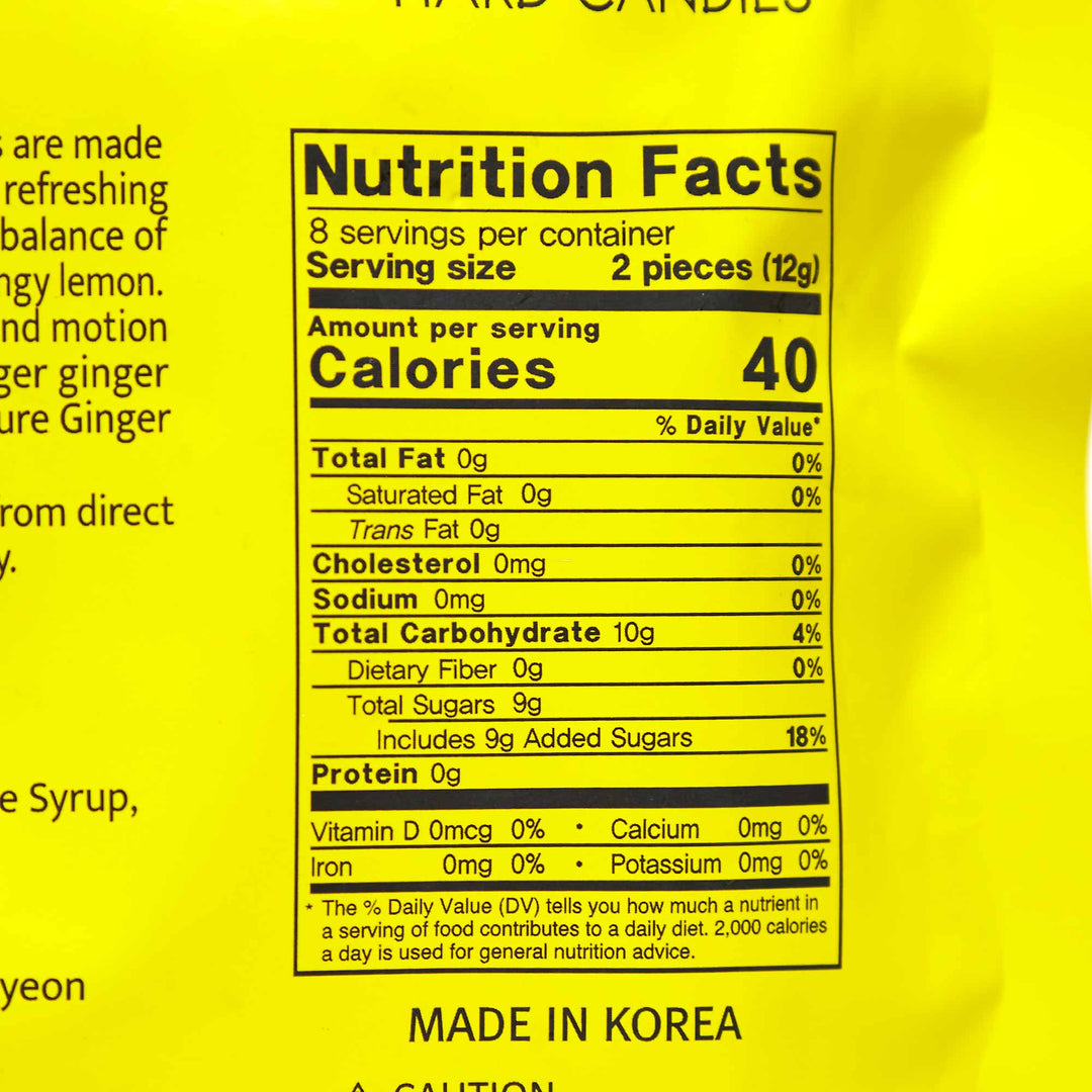A close up of a packet of Songwha Kimchi.
