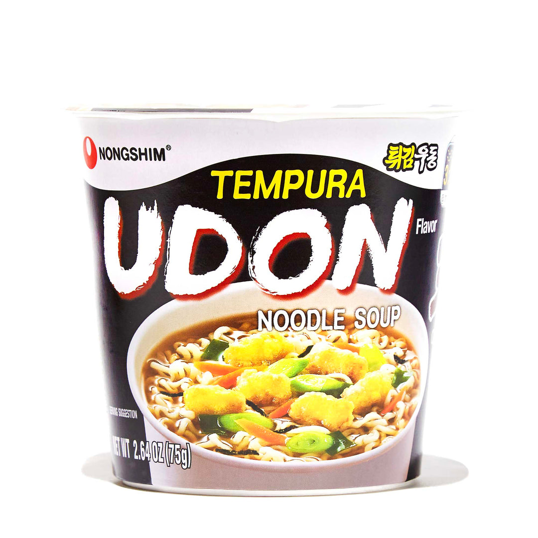 Nongshim Tempura Udon Noodle Cup Soup.