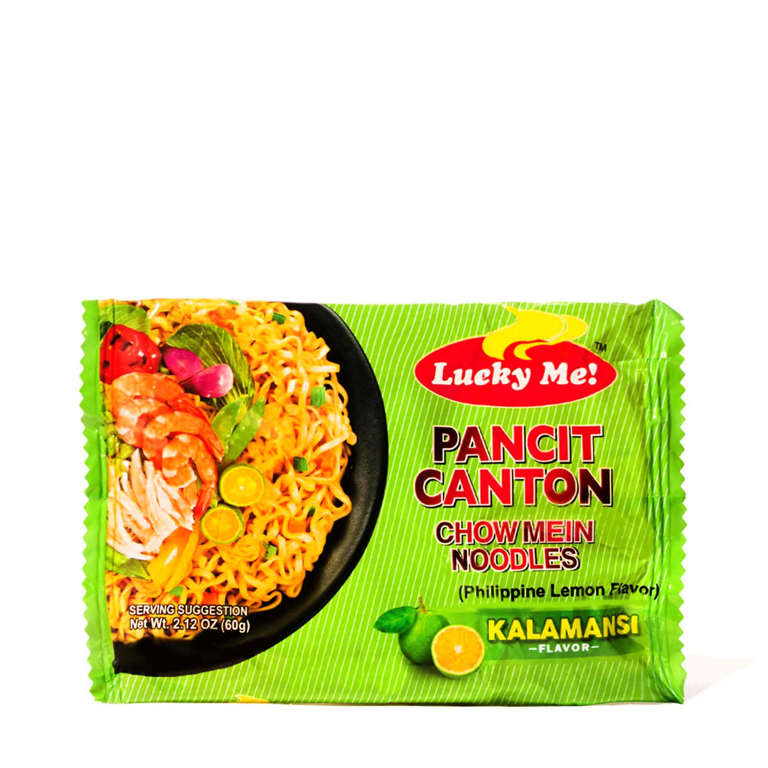 Lucky Me Pancit Canton Instant Noodles: Kalamansi with lime.