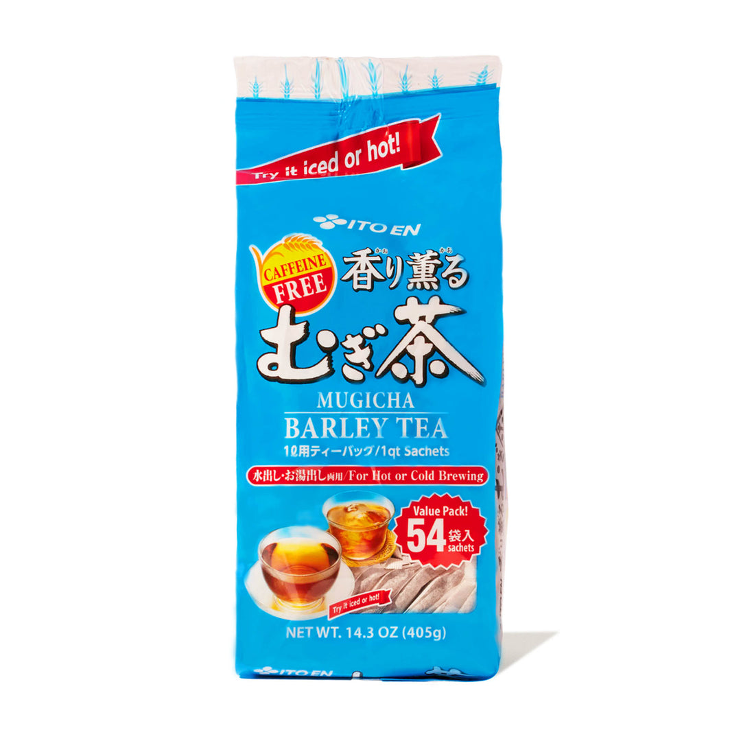An Itoen Kaori Kaoru Mugicha Barley Tea: Caffeine-Free (54 Bags) on a white background.