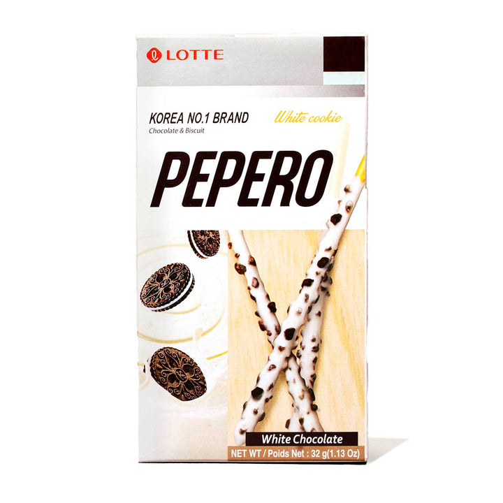 Lotte Pepero: White Chocolate Cookie korean cookies.