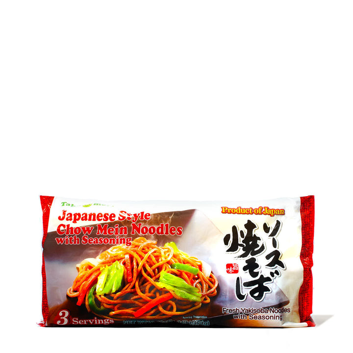 A package of Takamori Yakisoba with Barbecue Seasoning (3 Servings) on a white background.