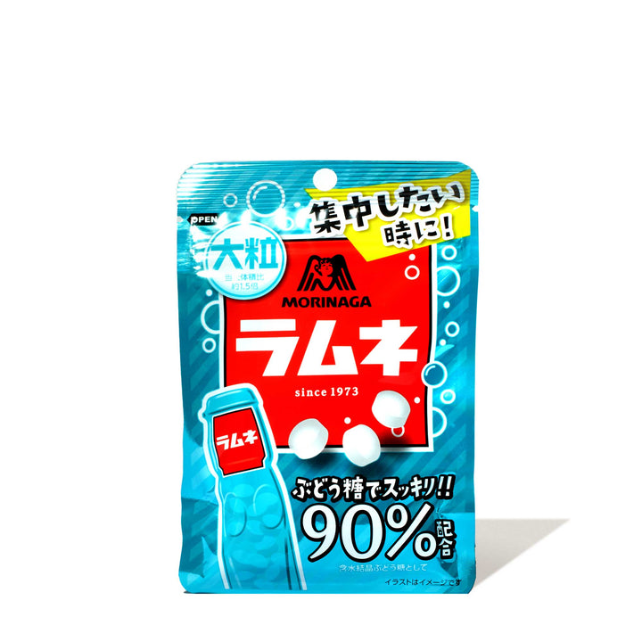 A packet of Morinaga Otsubu Ramune Candy on a white background.