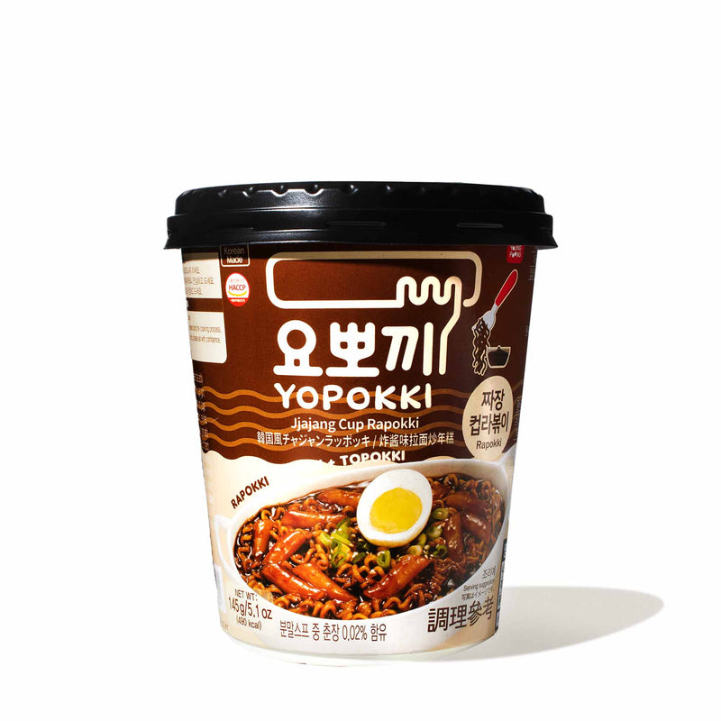Yopokki Rabokki Ramen and Tteokbokki Rice Cake Cup: Jjajang Black Bean Paste