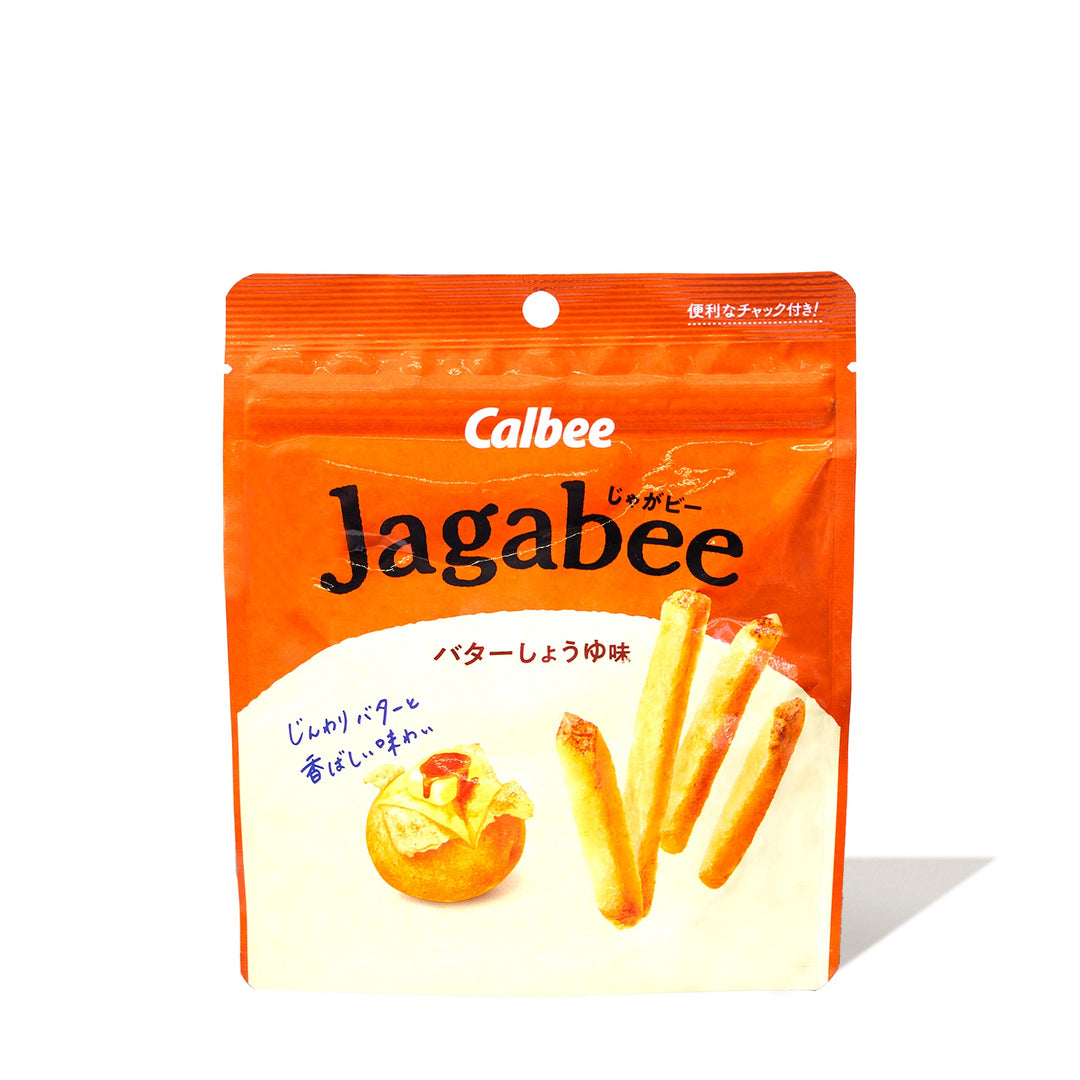 Calbee Jagabee Potato Sticks: Butter Soy Sauce
