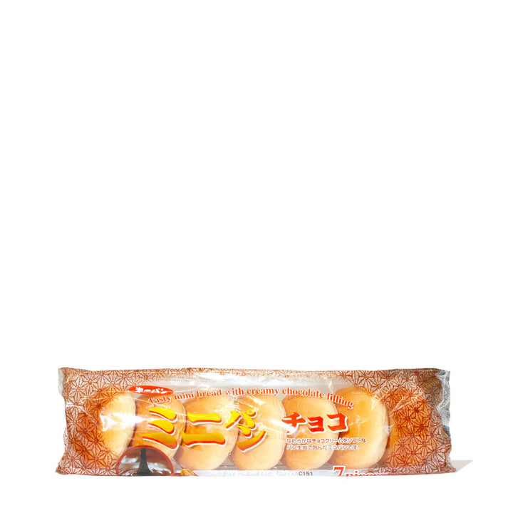 Daiichi Mini Pan Bread: Chocolate (7 pieces) buns in a bag on a white background.
