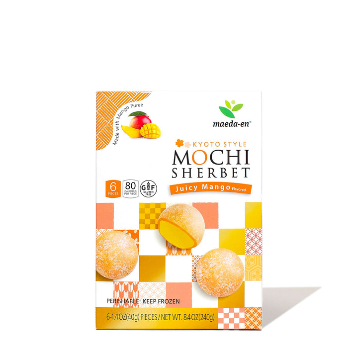 Maeda-en Mochi Ice Cream: Juicy Mango sherbet in a box.
