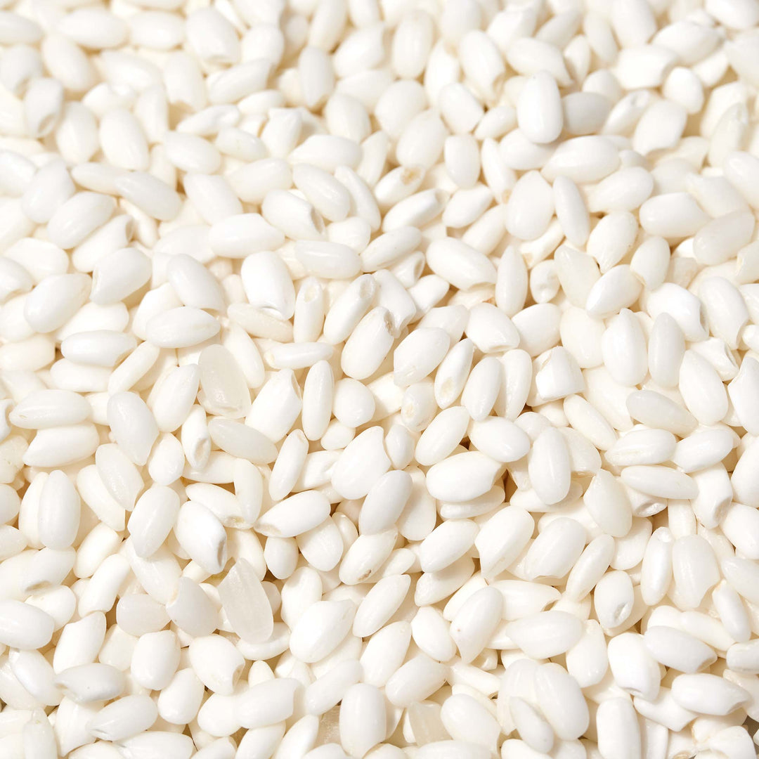 Hakubai Premium Mochigome Sweet Rice: 5 lb from Hakubai brand, on a white background.