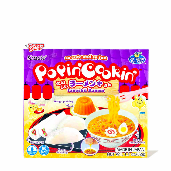 A package with a Kracie Popin Cookin DIY Candy: Ramen and a bowl of noodles.