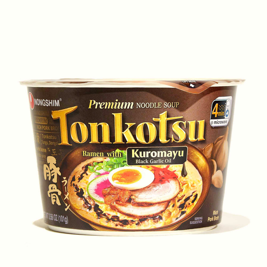 Nongshim Tonkotsu Big Bowl Ramen Noodle with Mayu Black Garlic Oil